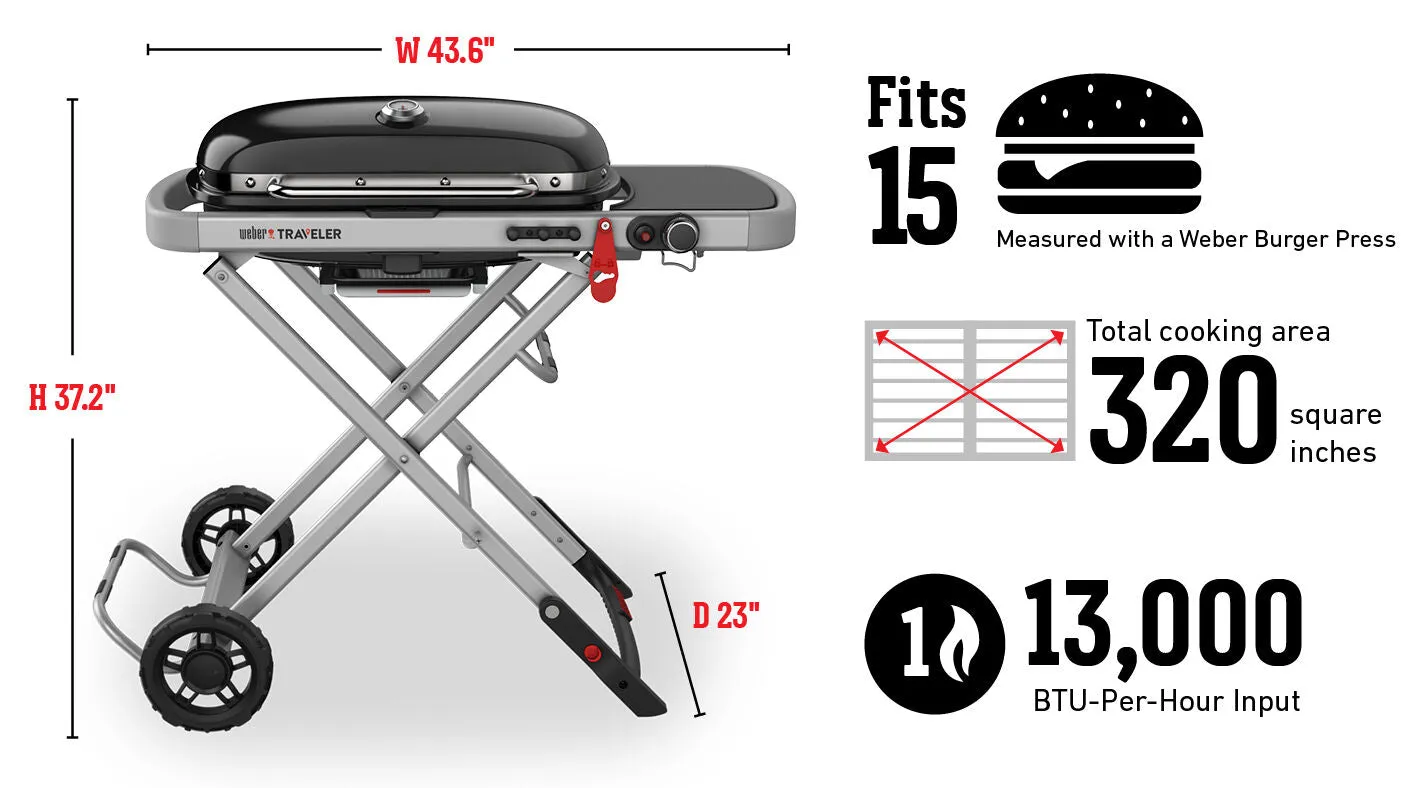 Weber Traveler Portable Gas Grill