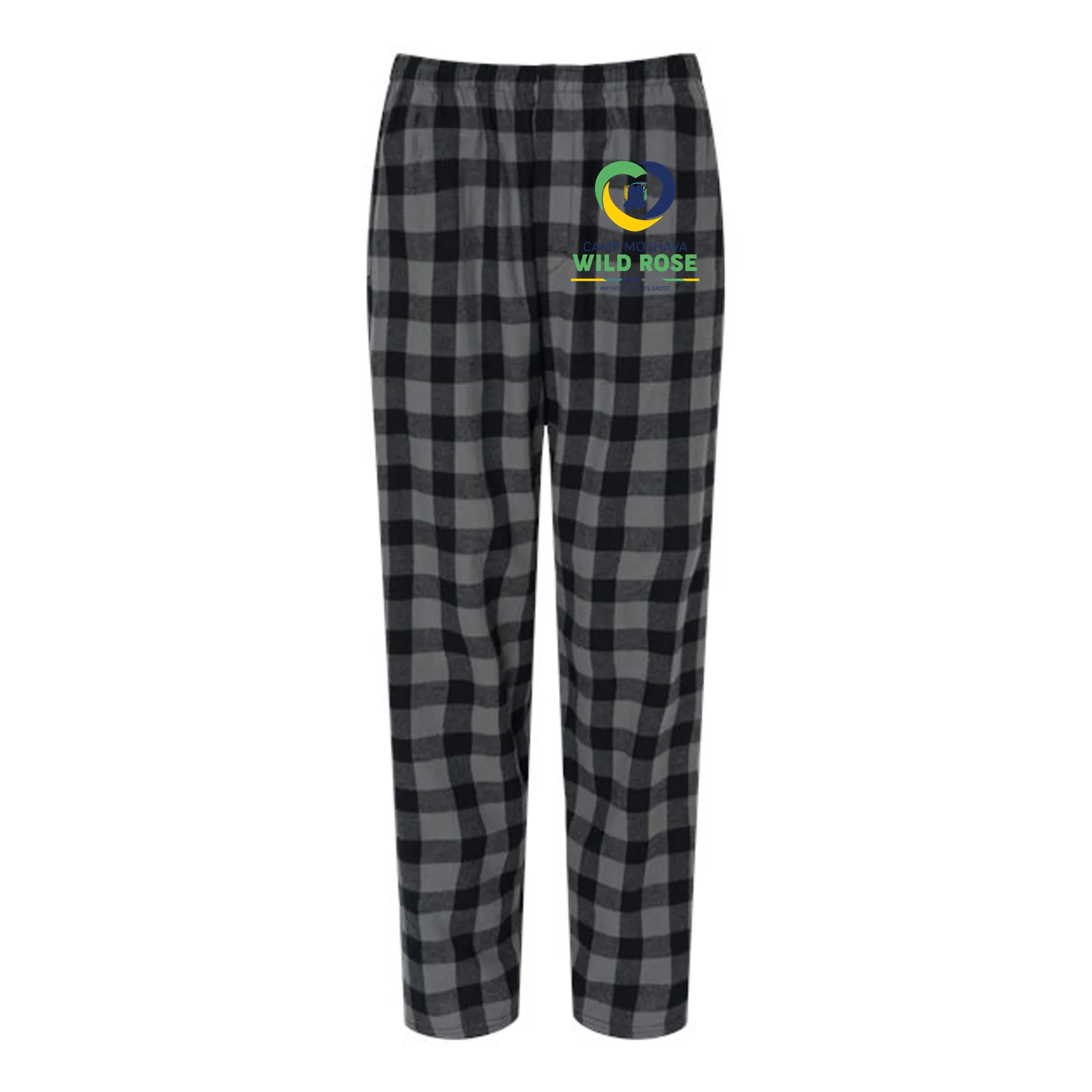 Wild Rose Flannel Unisex Pajama Pants - Heart