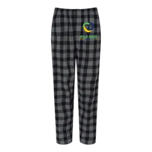 Wild Rose Flannel Unisex Pajama Pants - Heart
