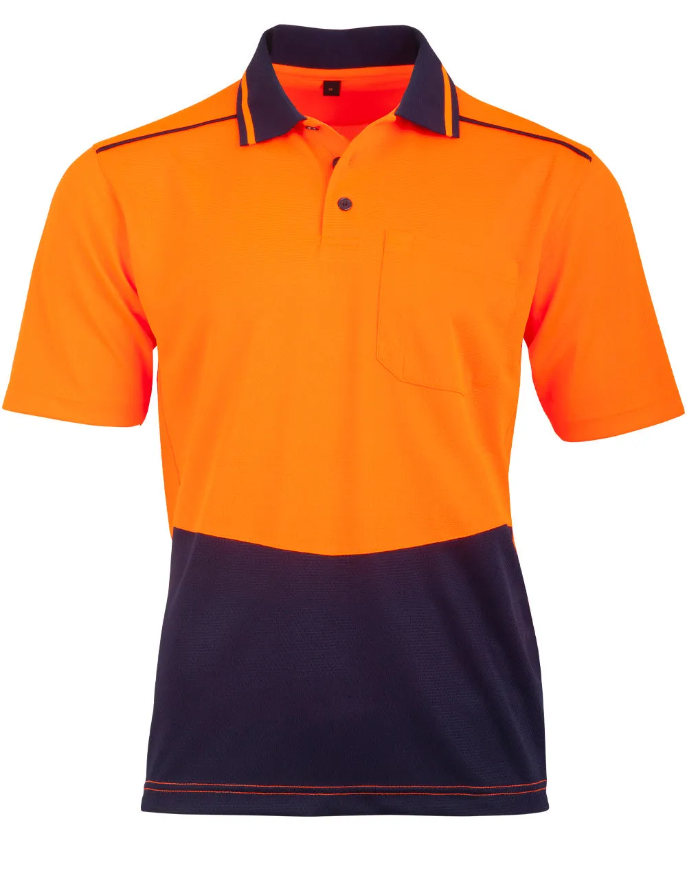 Winning Spirit Unisex Hi-Vis Bamboo Charcoal SS Polo (SW81)