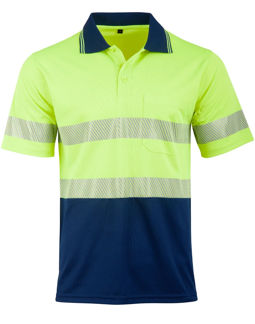 Winning Spirit Unisxe Cooldry Segmented SS Polo (SW85)