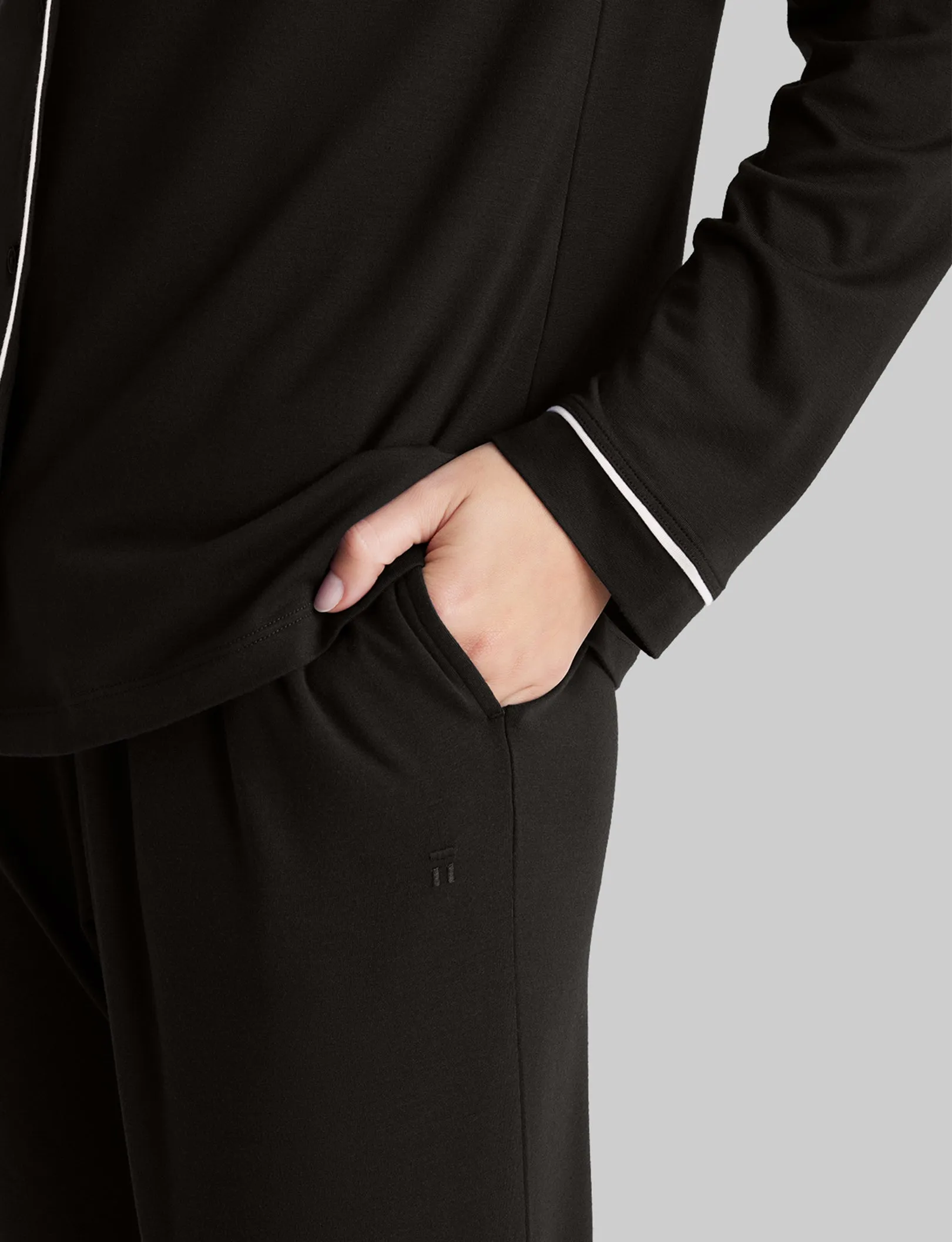 Women's Downtime Long Sleeve Pajama Top & Pant Set