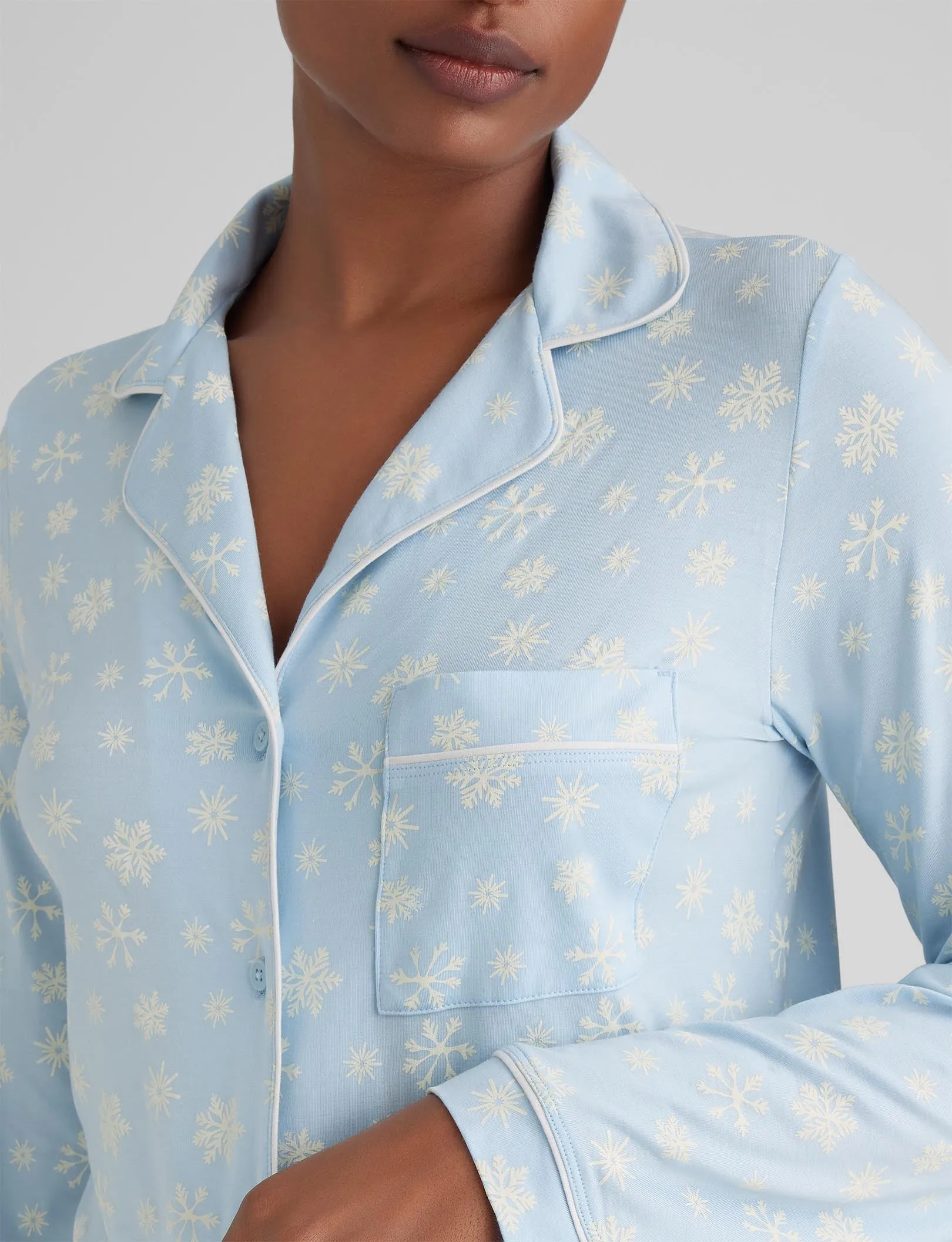 Women's Downtime Long Sleeve Pajama Top & Pant Set