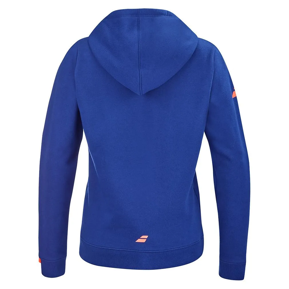 Women`s Exercise Hood Sweater Estate Blue