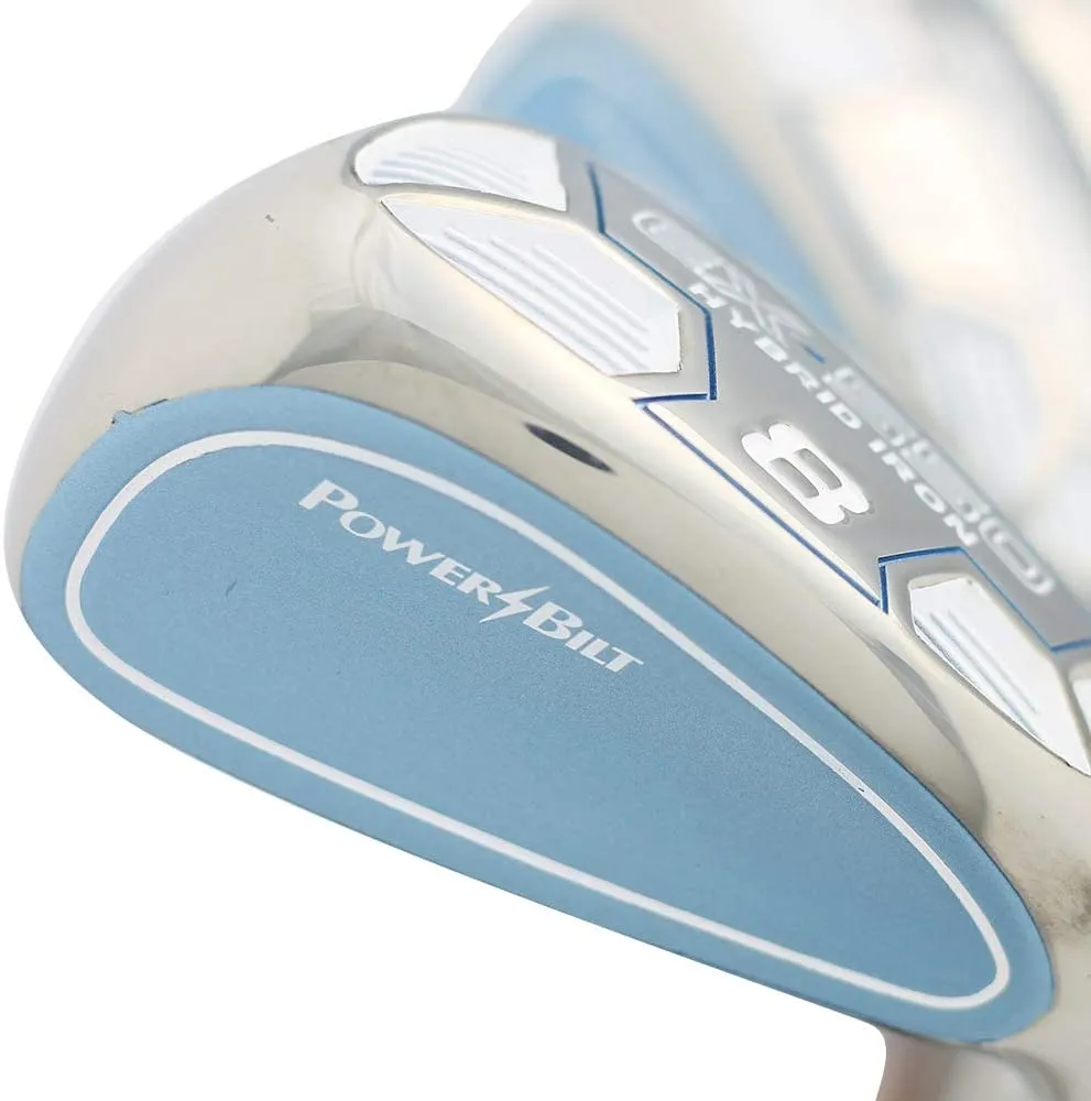 Women’s Powerbilt Golf EX-550 Hybrid Iron Set #4-SW - Lady Flex